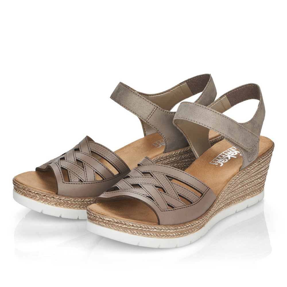 detail Dámské sandály RIEKER RIE-10200249-S1 béžová