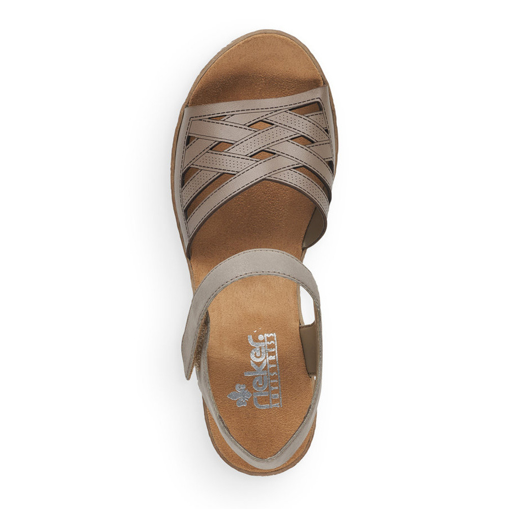 detail Dámské sandály RIEKER RIE-10200249-S1 béžová