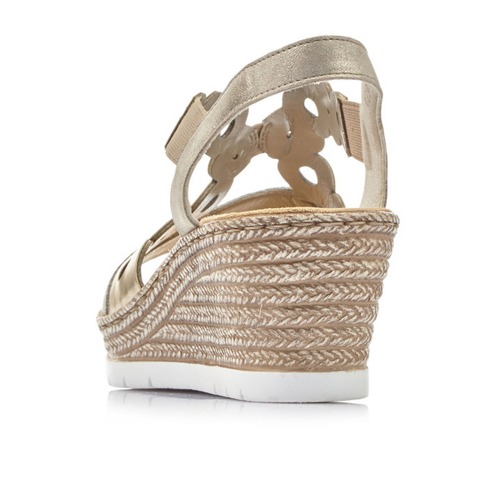 detail Dámské sandály RIEKER RIE-10200250-S1 zlatá