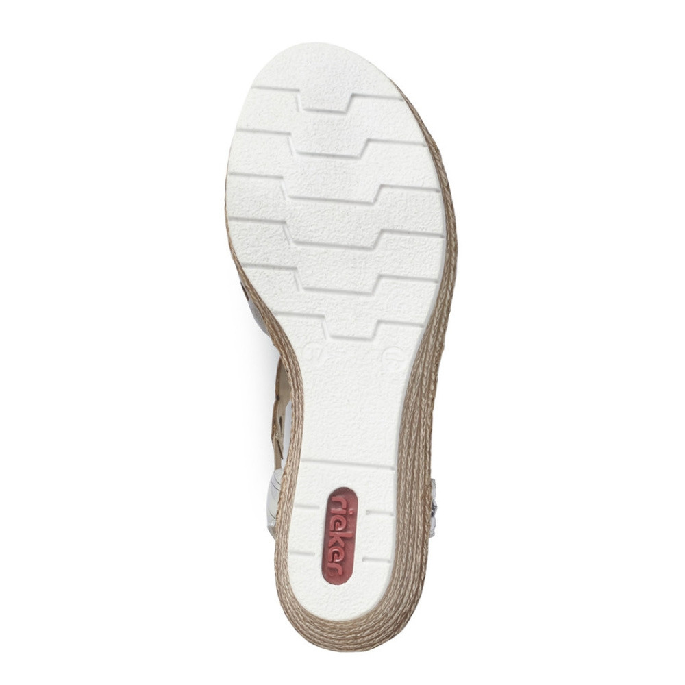 detail Dámské sandály RIEKER 619D6-90 šedá S1