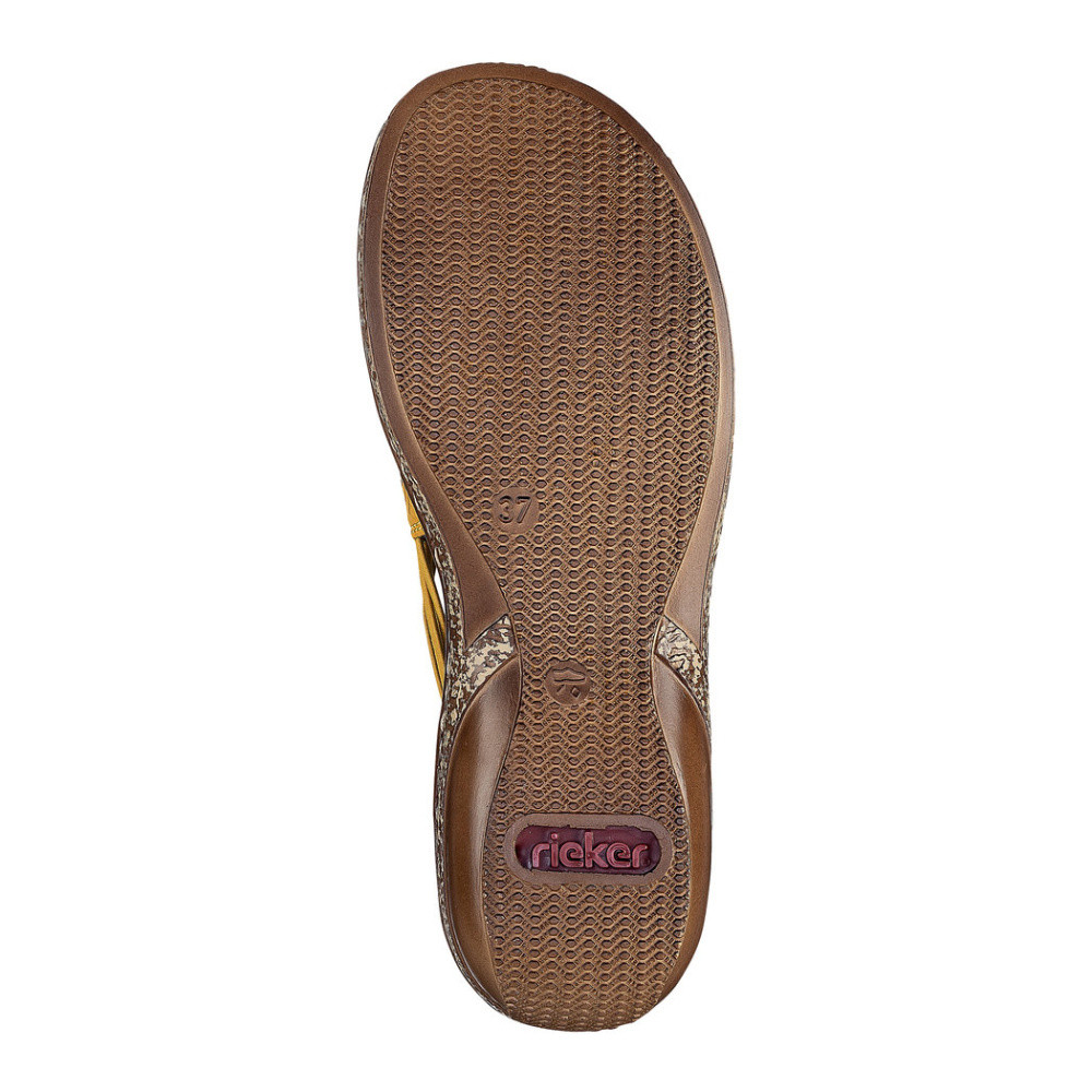 detail Dámské sandály RIEKER RIE-10200265-S1 žlutá