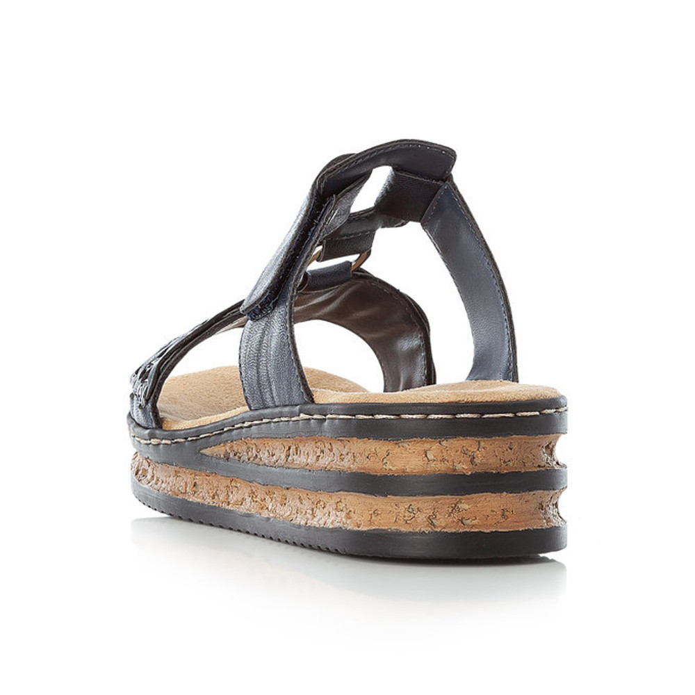 detail Dámské nazouváky RIEKER 629K9-14 modrá S5