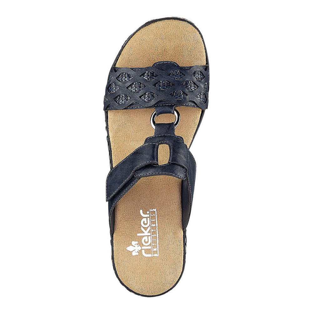 detail Dámské nazouváky RIEKER 629K9-14 modrá S5