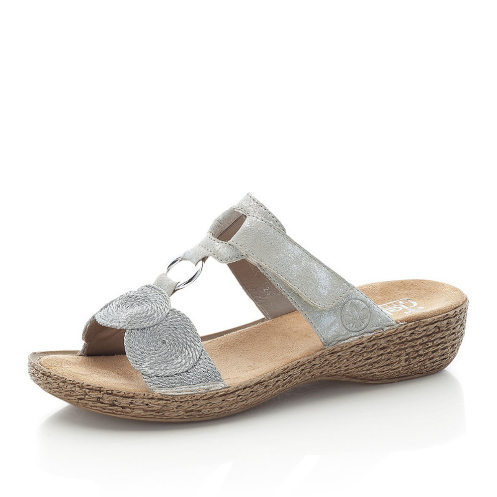 detail Dámské nazouváky RIEKER RIE-10200291-S1 stříbrná