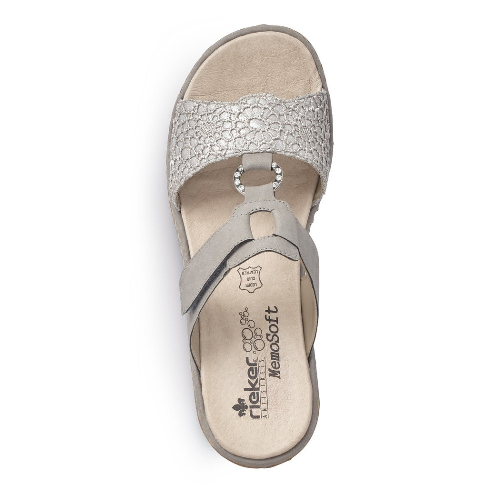 detail Dámské nazouváky RIEKER 65943-42 šedá S1