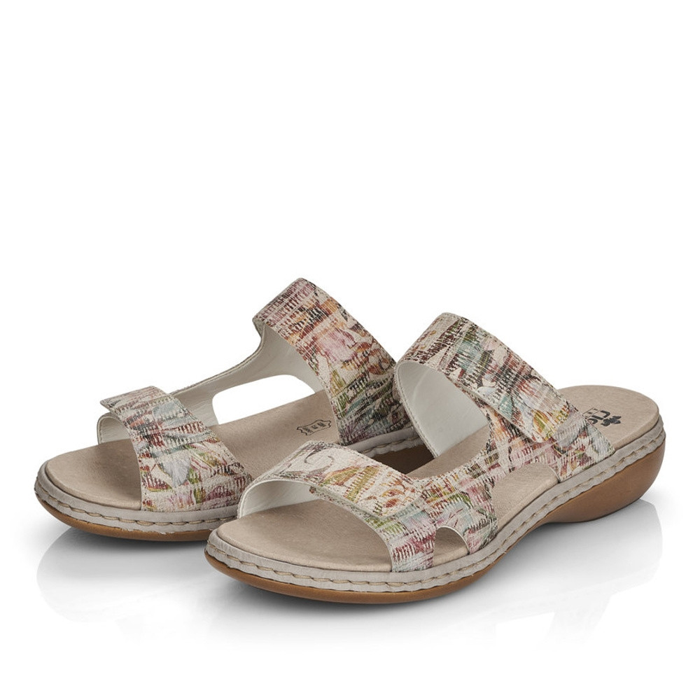 detail Dámské nazouváky RIEKER 65949-90 multicolor S1