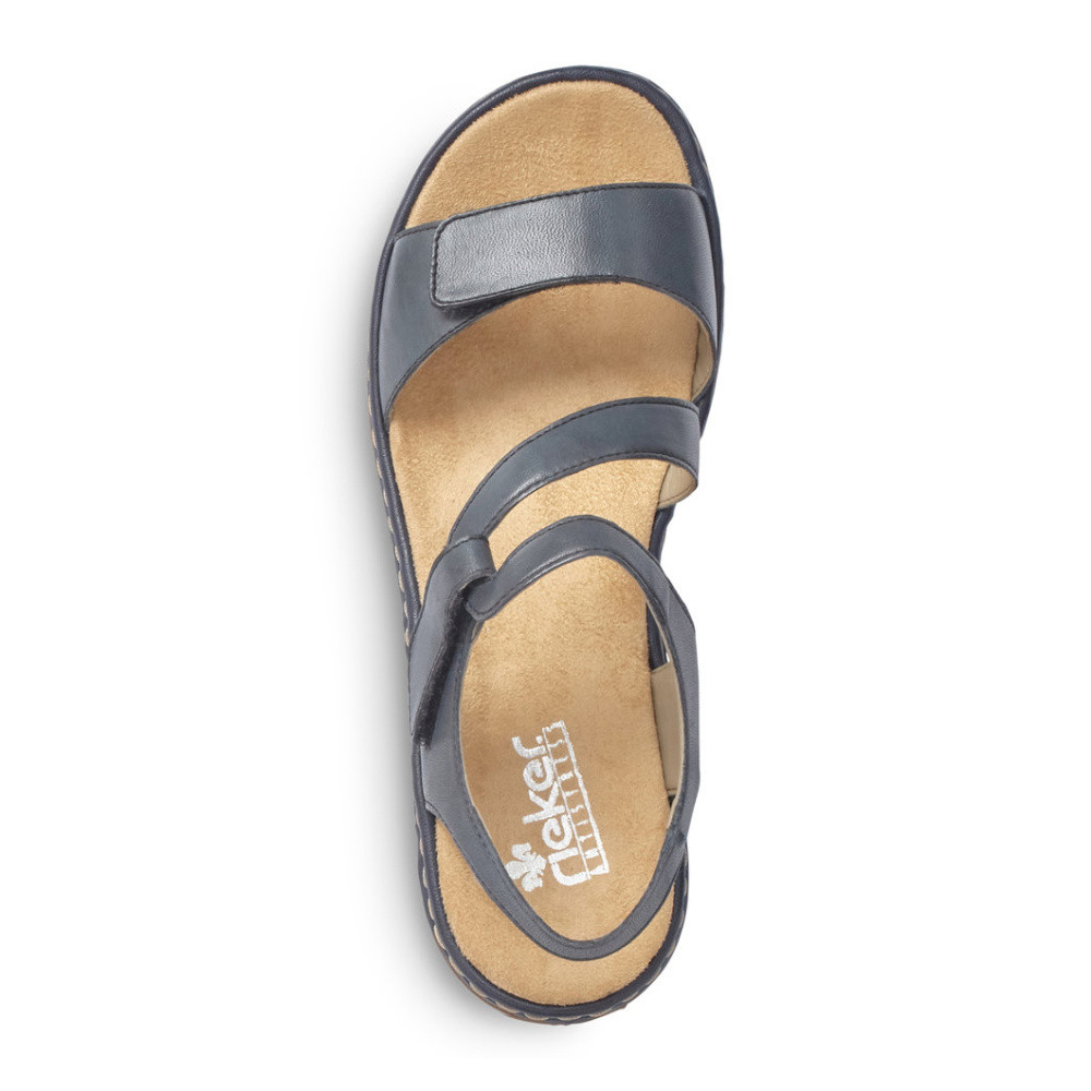 detail Dámské sandály RIEKER 659C7-15 modrá S1