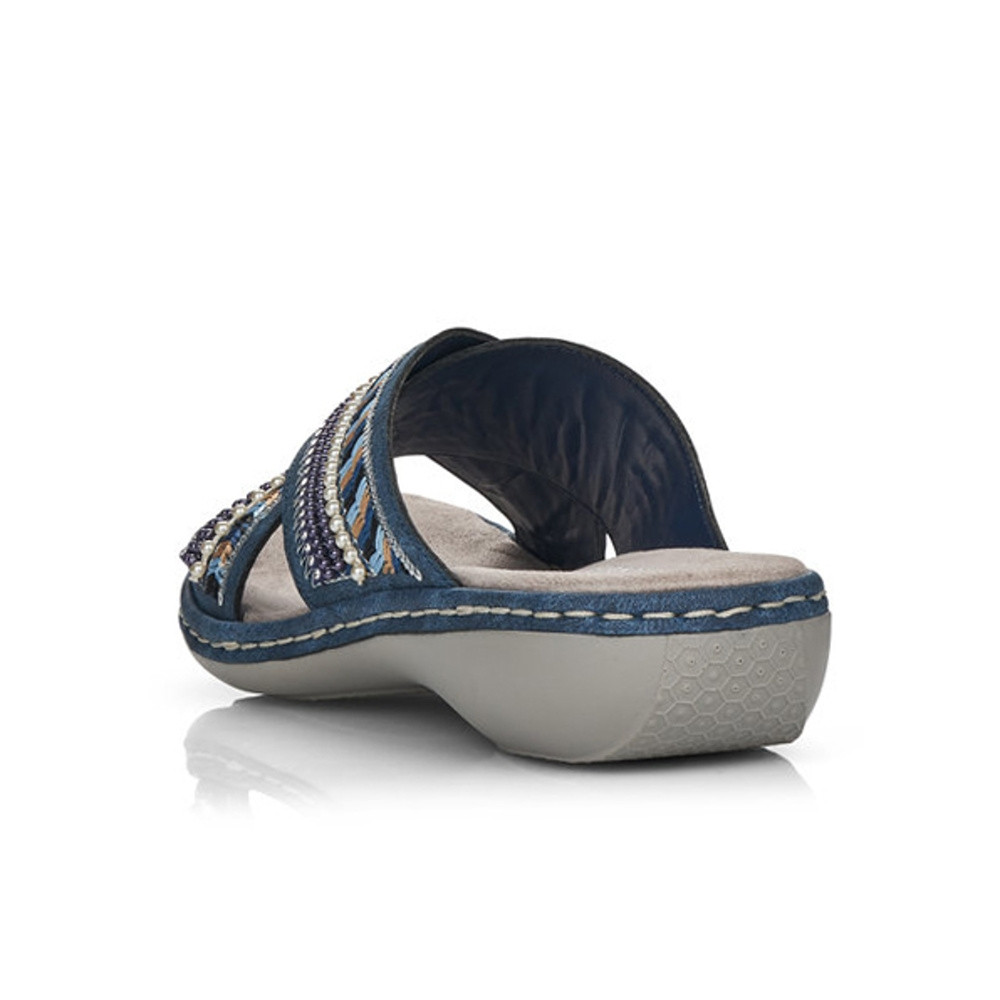 detail Dámské nazouváky RIEKER 659R4-14 modrá S1