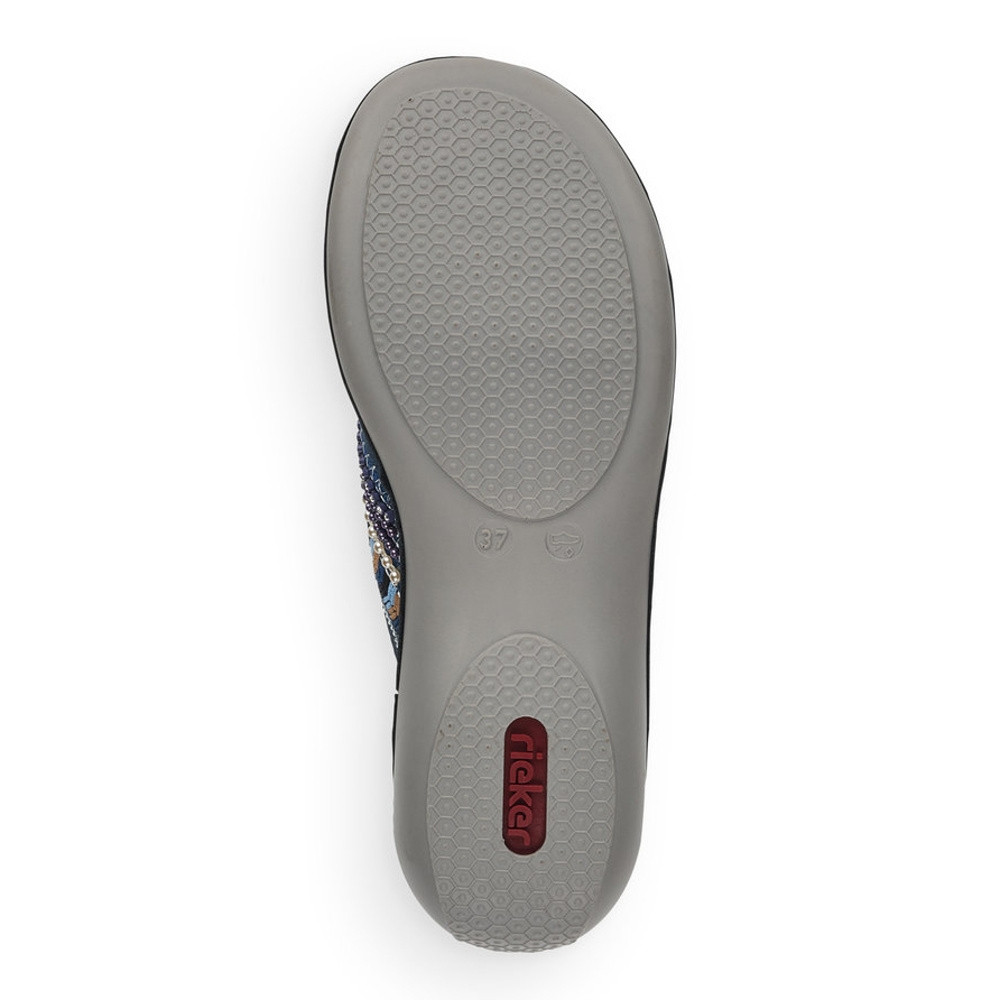 detail Dámské nazouváky RIEKER 659R4-14 modrá S1