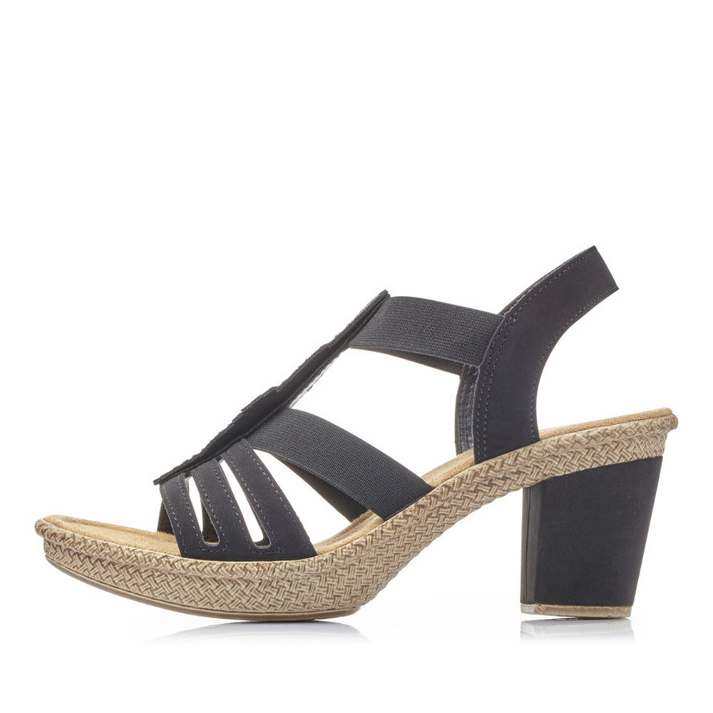 detail Dámské sandály RIEKER 66526-00 černá S5