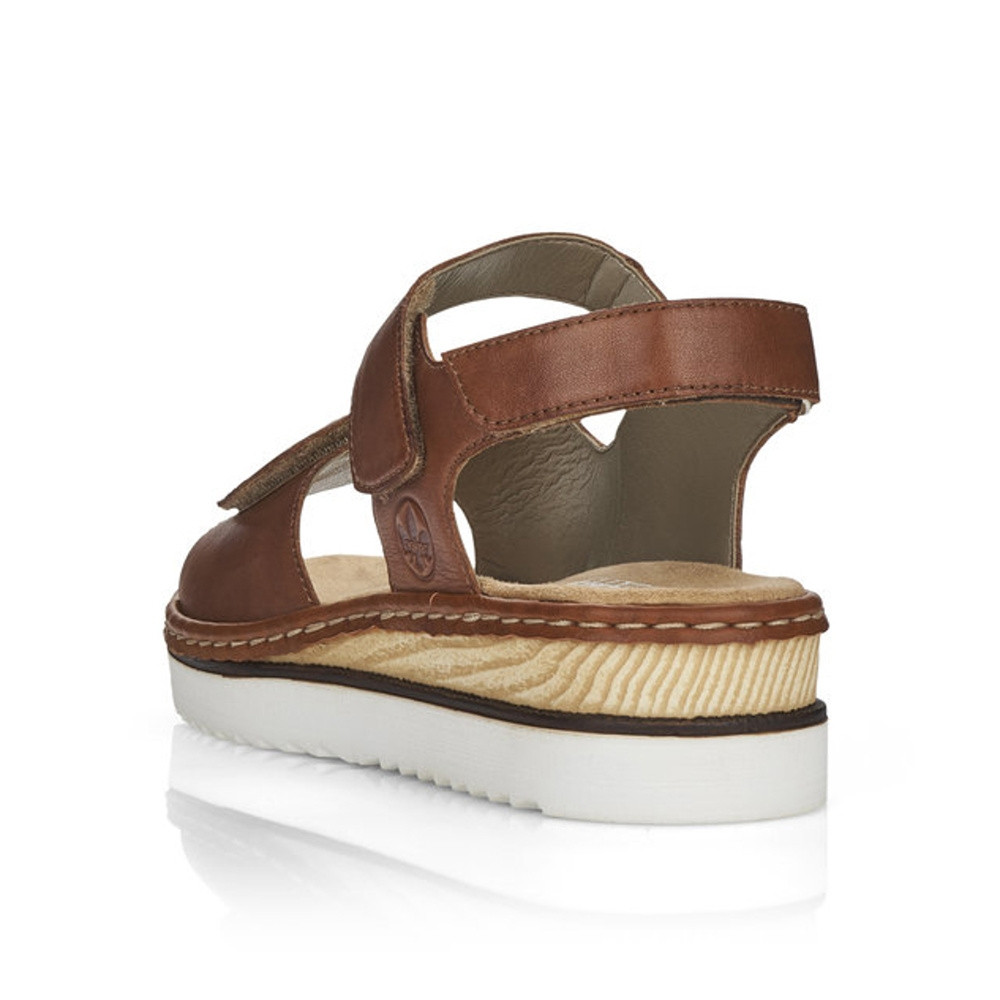 detail Dámské sandály RIEKER 679G0-24 hnědá S1
