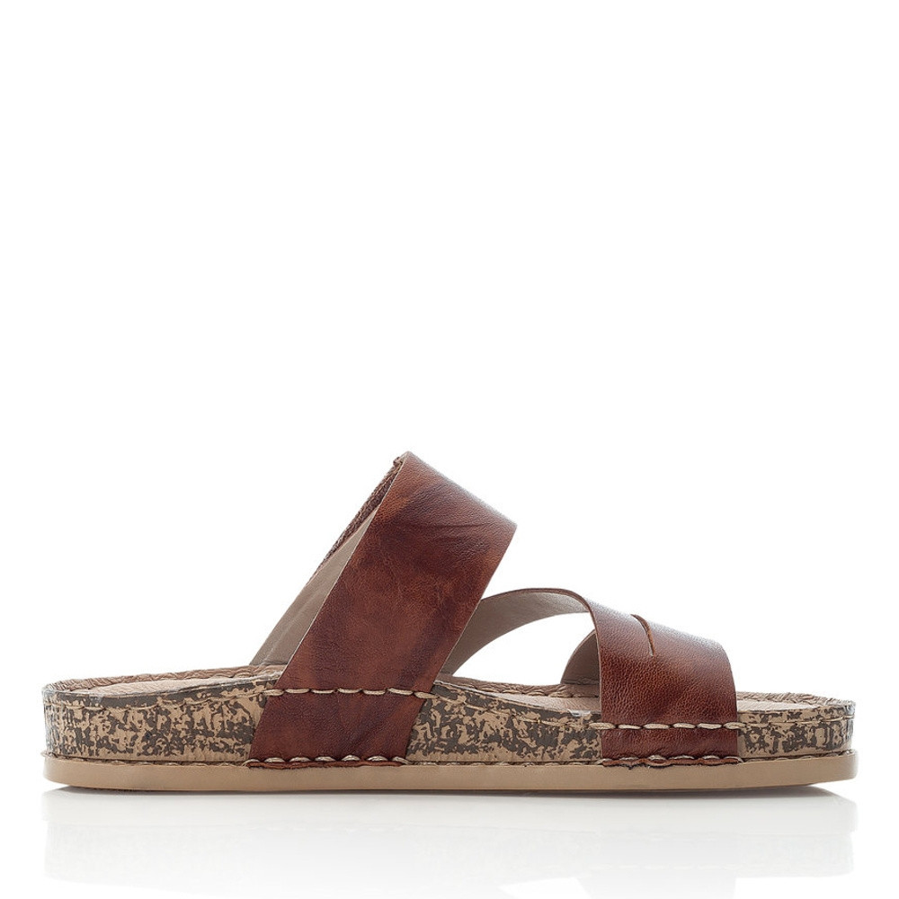 detail Dámske šľapky RIEKER 68251-22 hnedá S3