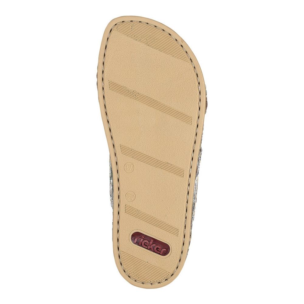 detail Dámske šľapky RIEKER 68252-90 biela S1