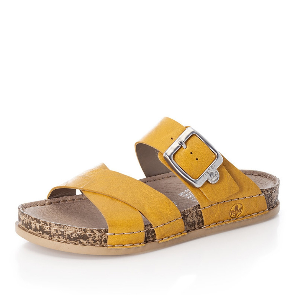 detail Dámské nazouváky RIEKER RIE-10200334-S1 žlutá