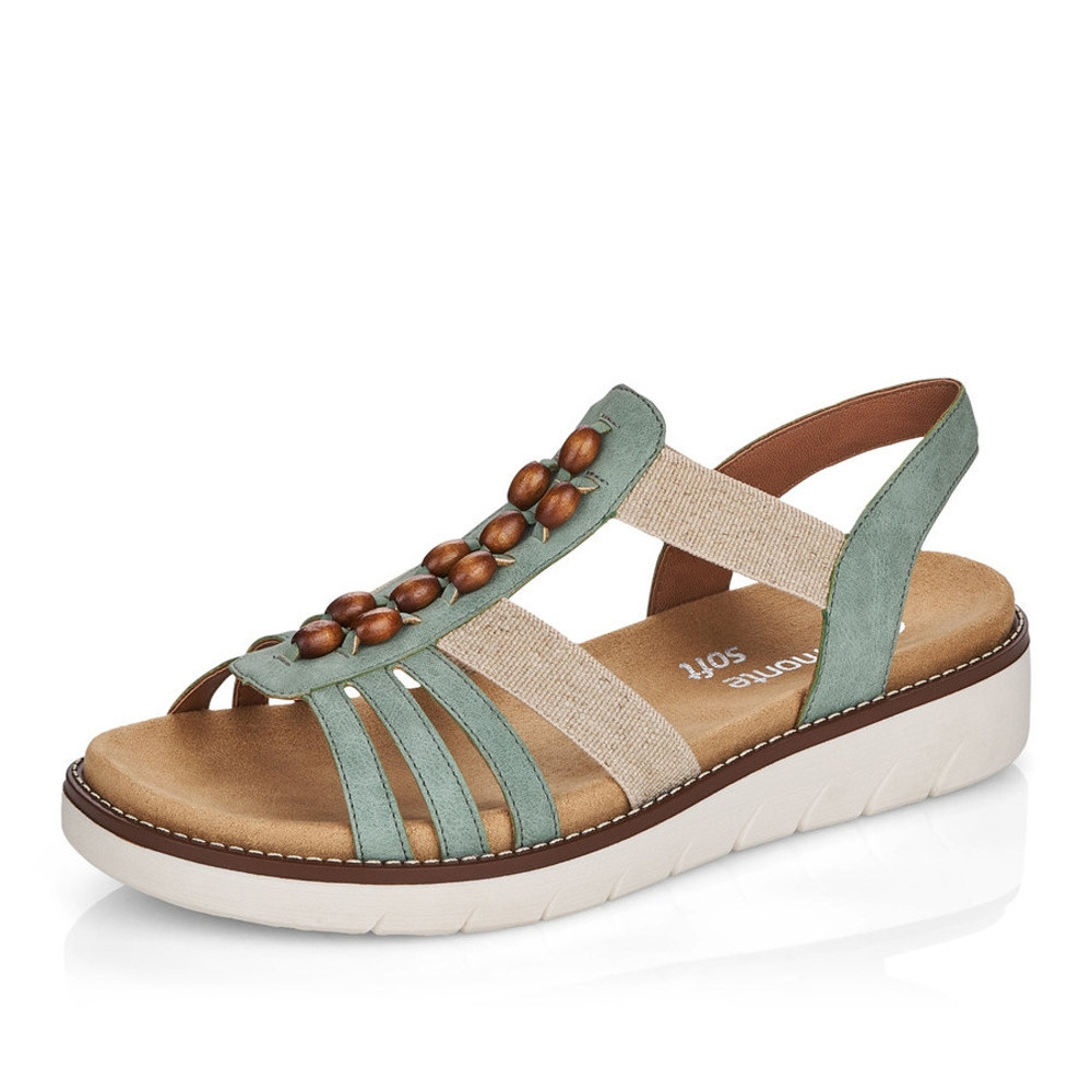 detail Dámské sandály REMONTE RIE-10200353-S1 zelená