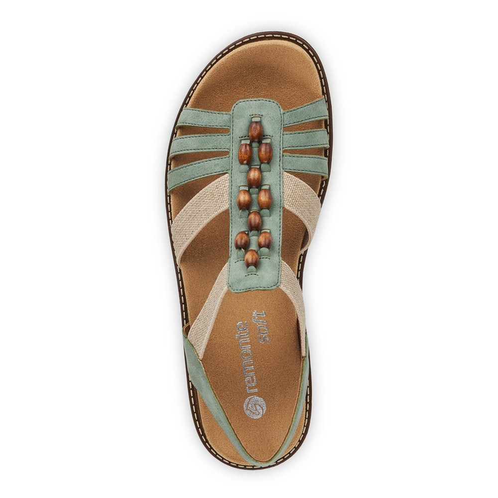 detail Dámské sandály REMONTE RIE-10200353-S1 zelená