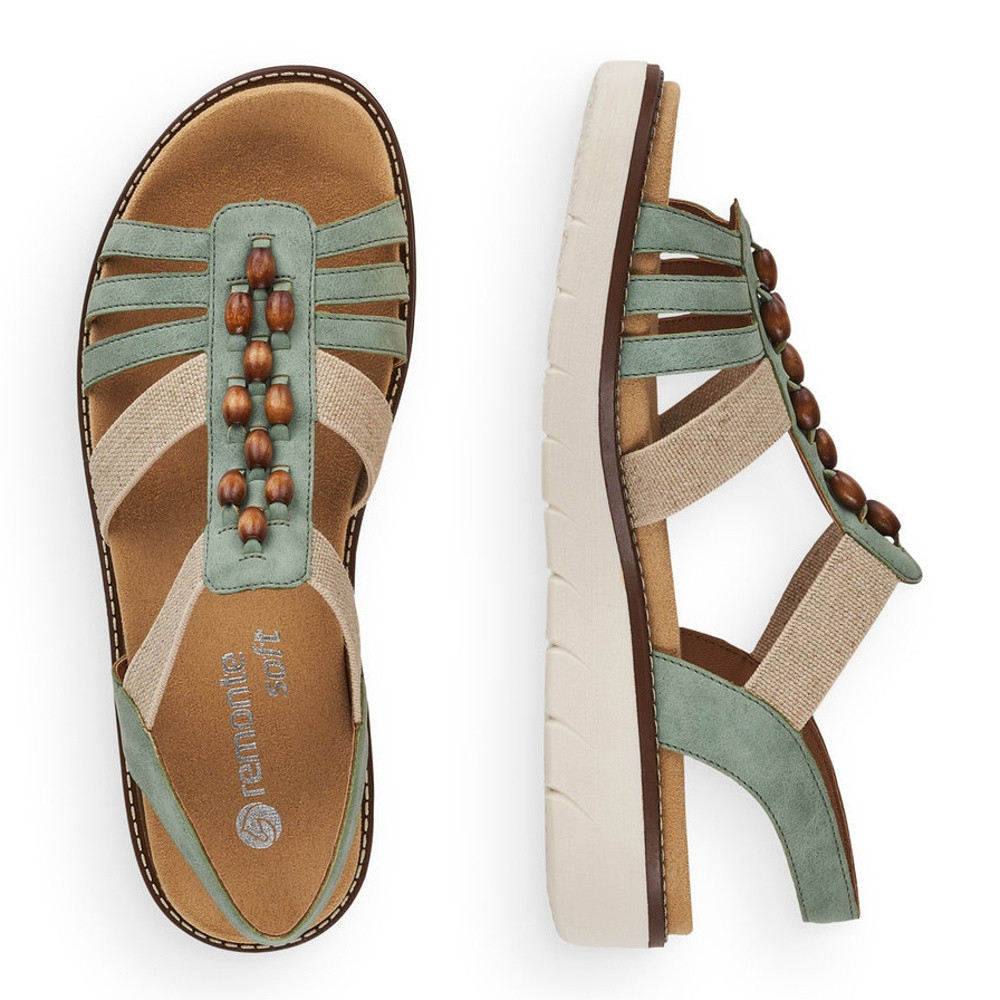 detail Dámské sandály REMONTE RIE-10200353-S1 zelená