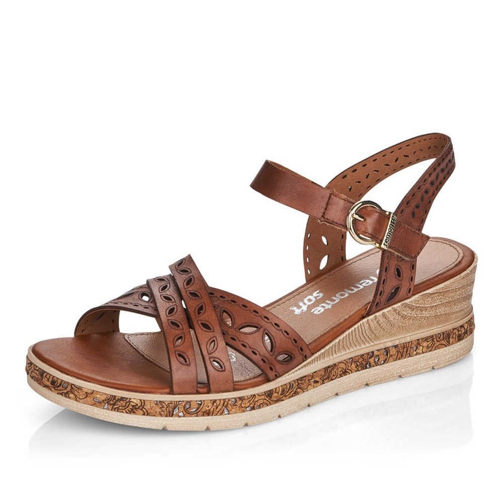 detail Dámské sandály REMONTE D3055-24 hnědá S2