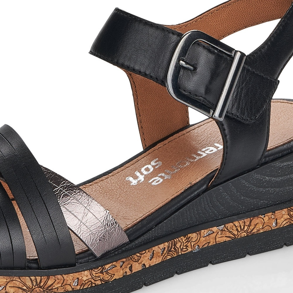 detail Dámské sandály REMONTE D3057-01 černá S1