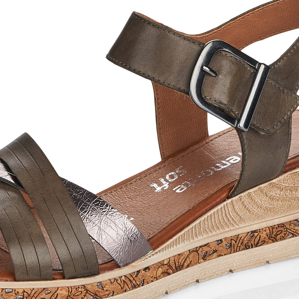 detail Dámské sandály REMONTE RIE-10200361-S1 zelená