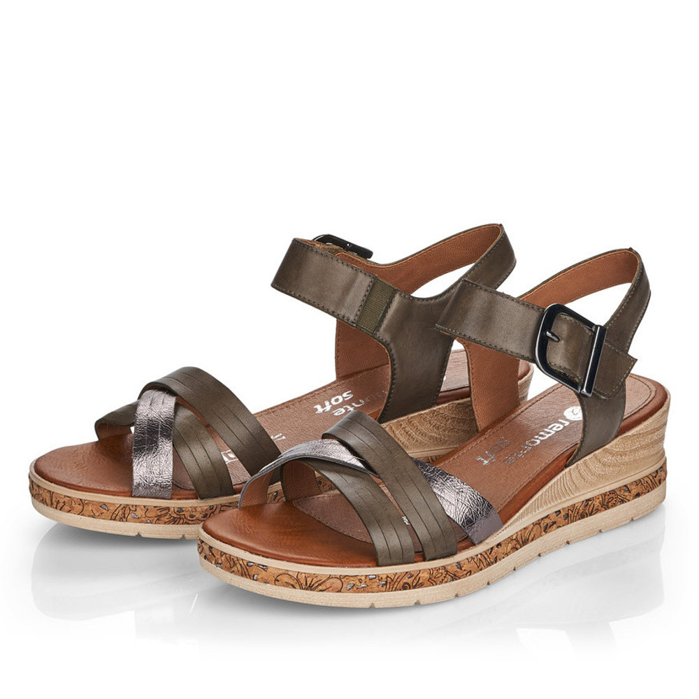 detail Dámské sandály REMONTE RIE-10200361-S1 zelená