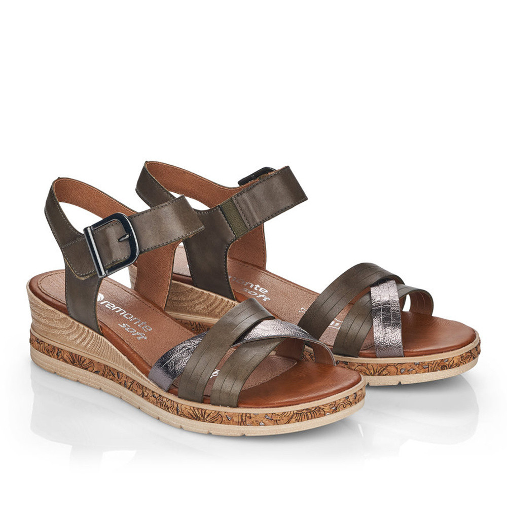 detail Dámské sandály REMONTE RIE-10200361-S1 zelená