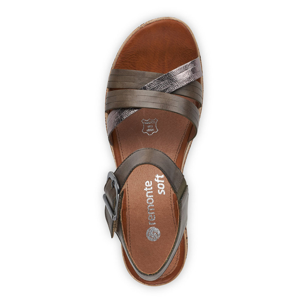 detail Dámské sandály REMONTE RIE-10200361-S1 zelená