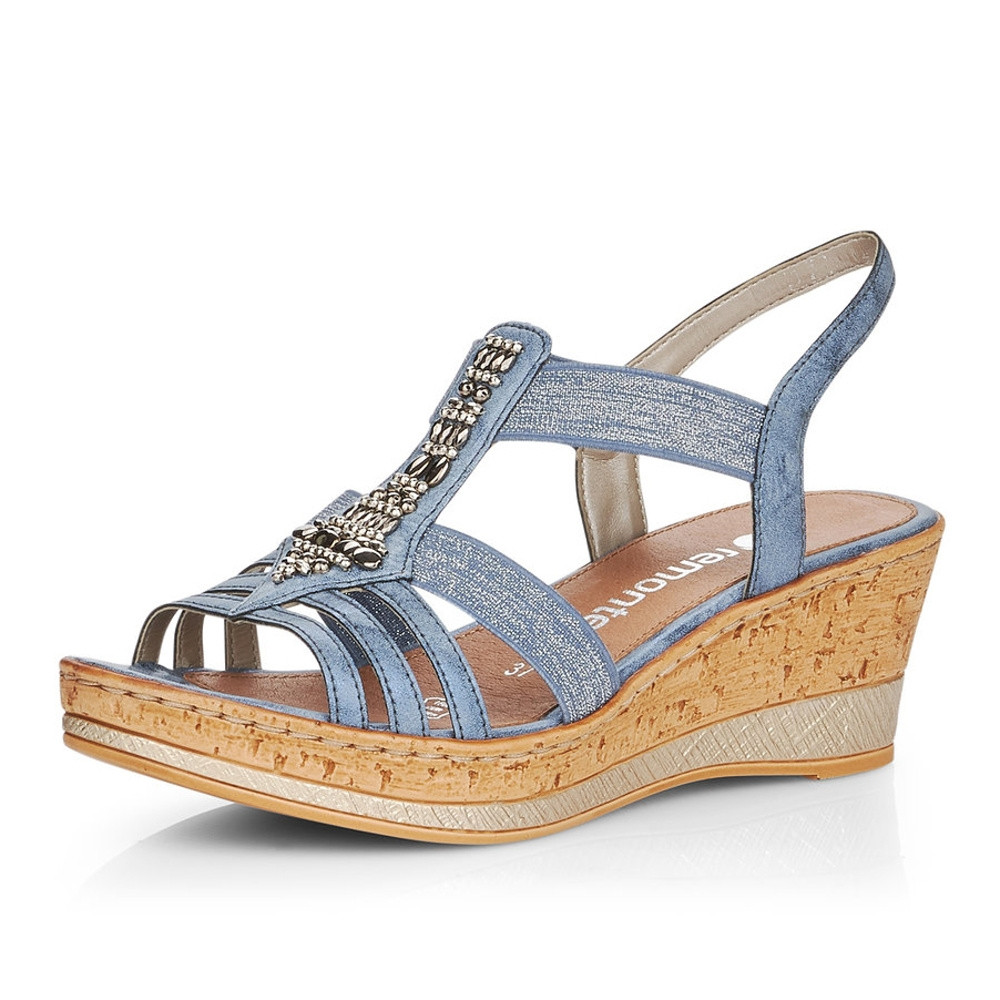 detail Dámské sandály REMONTE RIE-10200372-S1 modrá