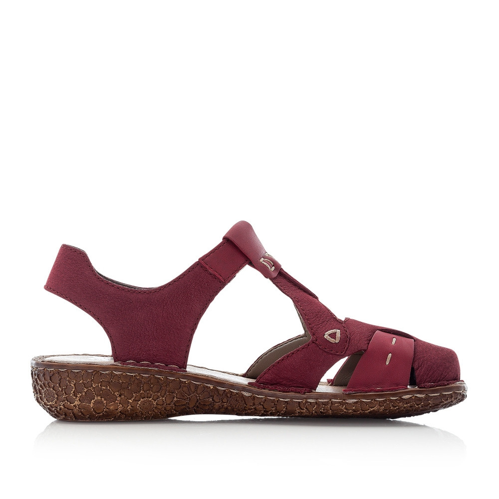 detail Dámské sandály RIEKER RIE-10200384-S2 červená