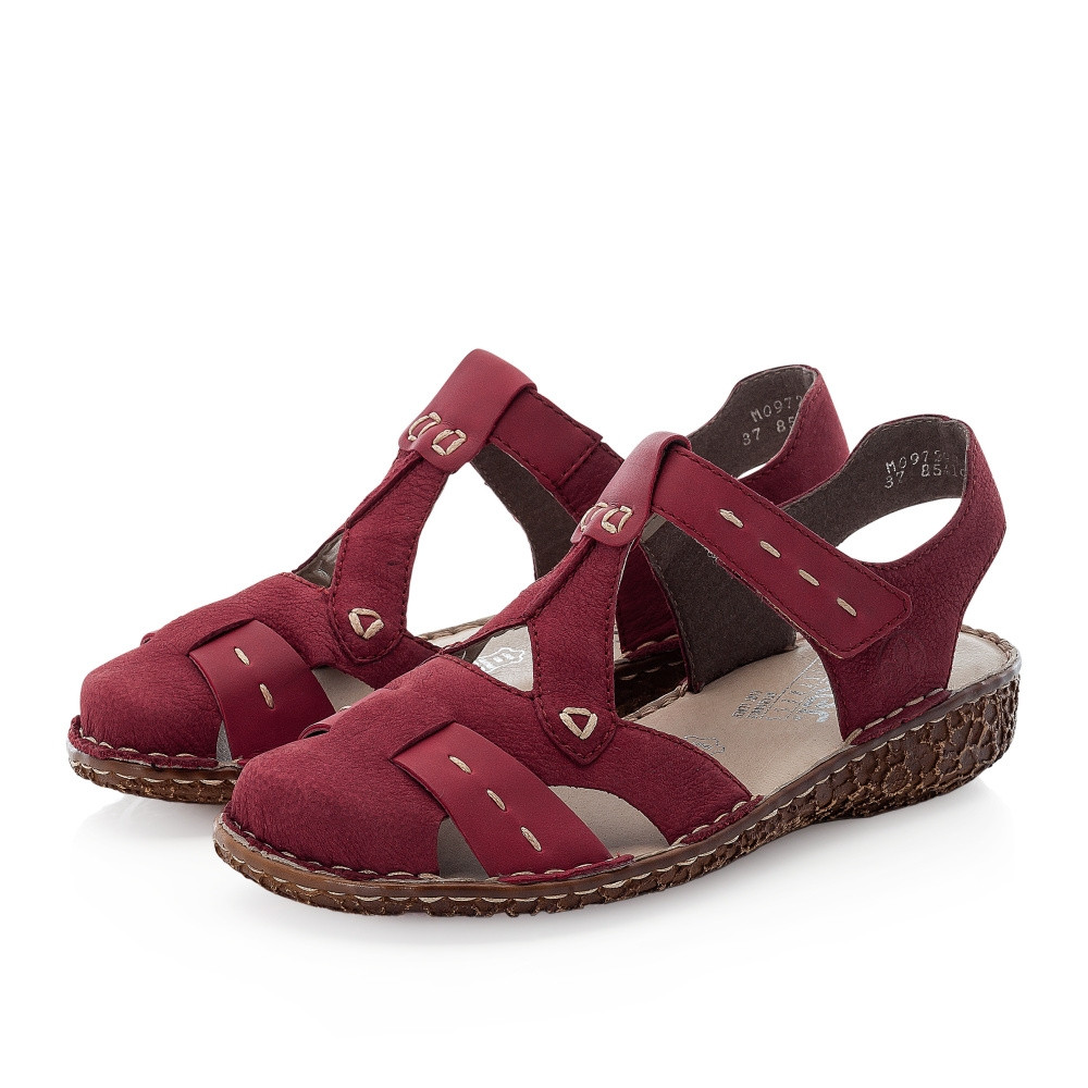 detail Dámské sandály RIEKER RIE-10200384-S2 červená