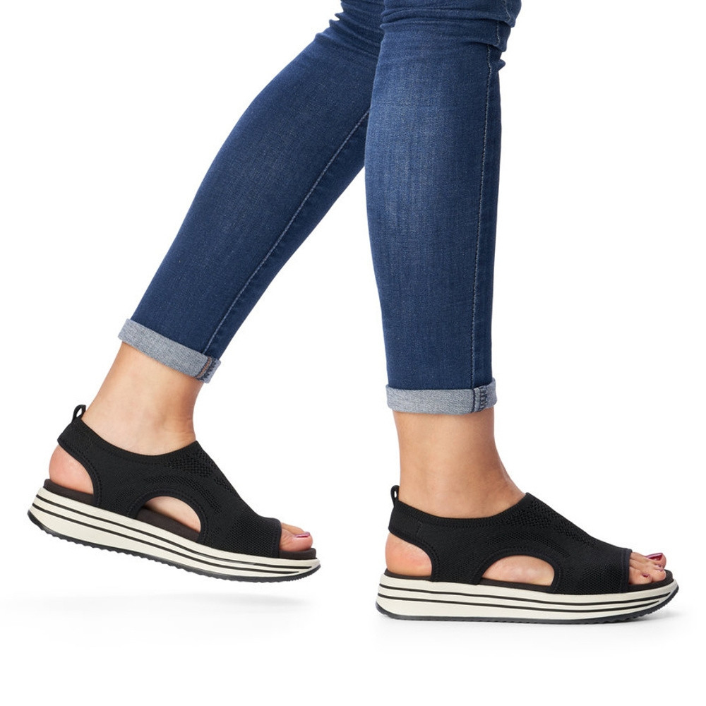 detail Dámské sandály REMONTE R2955-02 černá S3