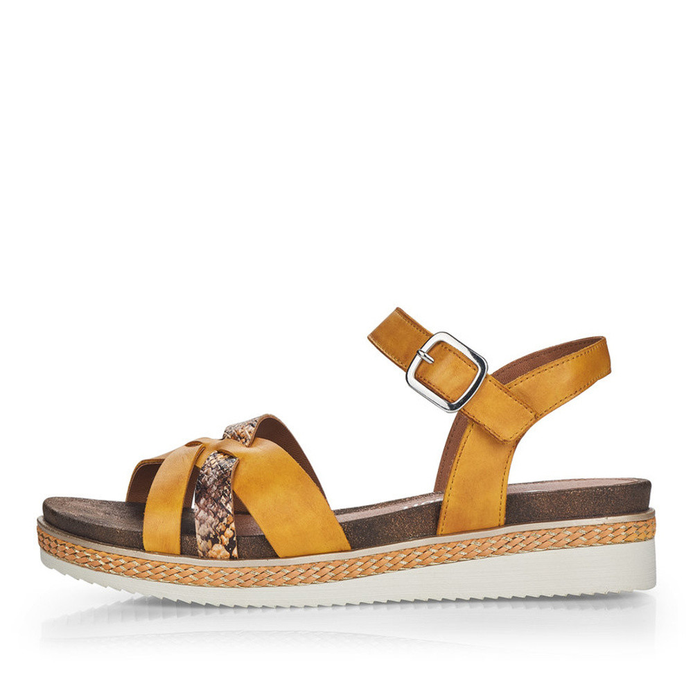 detail Dámské sandály REMONTE RIE-10200400-S1 žlutá