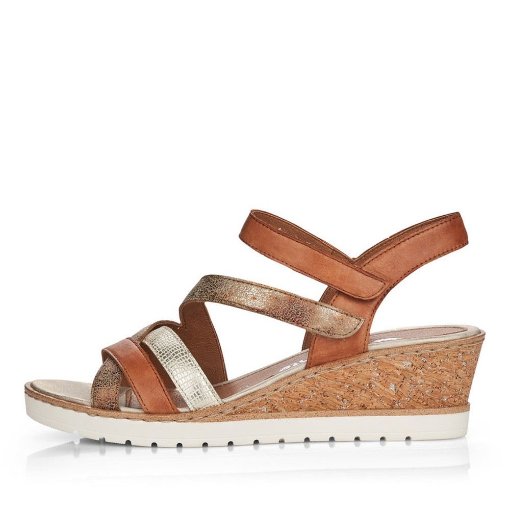 detail Dámské sandály REMONTE RIE-10200408-S2 hnědá