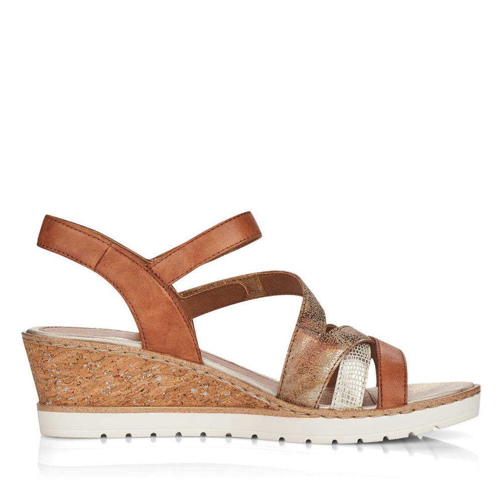 detail Dámské sandály REMONTE RIE-10200408-S2 hnědá