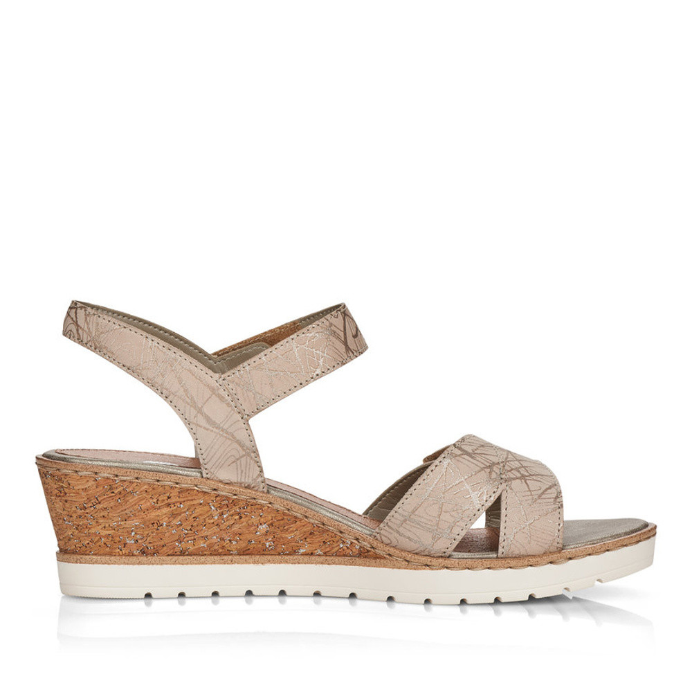 detail Dámské sandály REMONTE RIE-10200409-S1 béžová