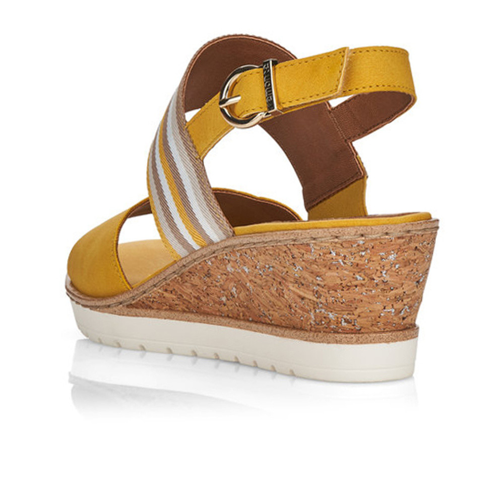 detail Dámské sandály REMONTE RIE-10200411-S1 žlutá