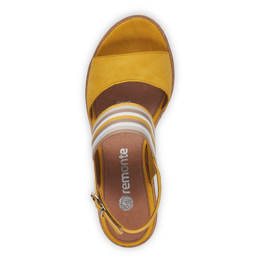 detail Dámské sandály REMONTE RIE-10200411-S1 žlutá