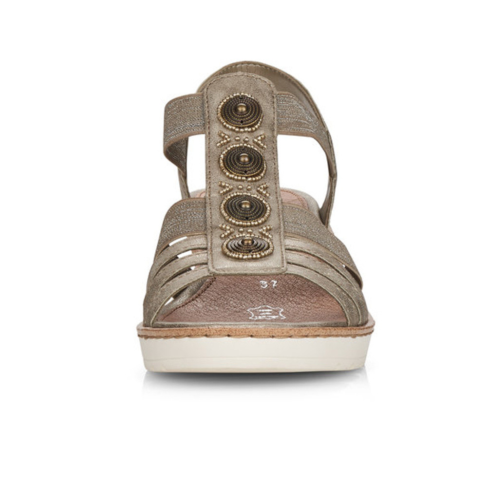 detail Dámské sandály REMONTE R6256-90 zlatá S1