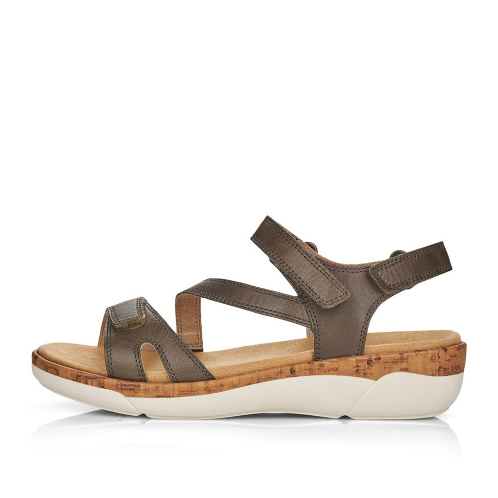 detail Dámske sandále REMONTE R6850-54 zelená S1