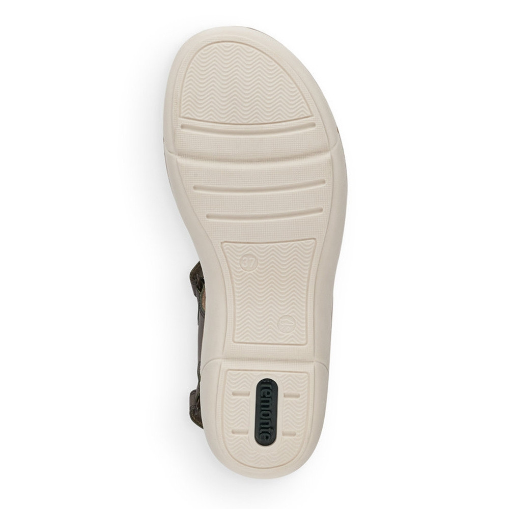 detail Dámske sandále REMONTE R6850-54 zelená S1