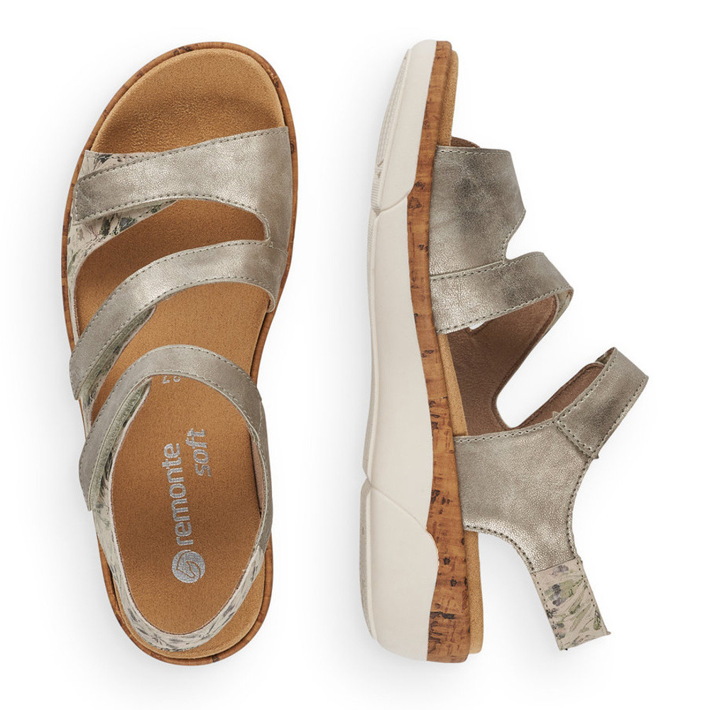 detail Dámské sandály REMONTE RIE-10200419-S1 béžová