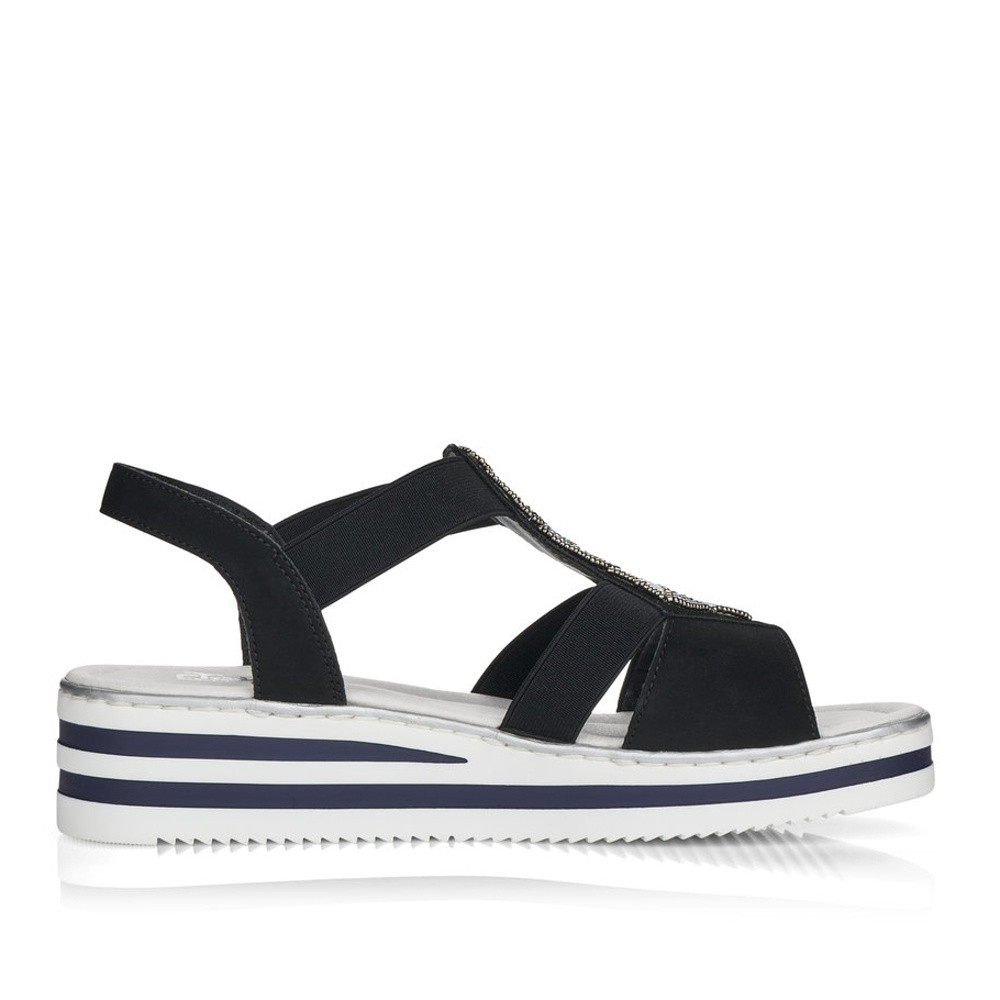 detail Dámské sandály RIEKER RIE-10200431-S1 černá