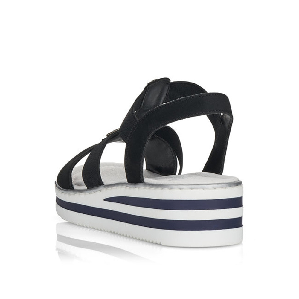 detail Dámské sandály RIEKER RIE-10200431-S1 černá