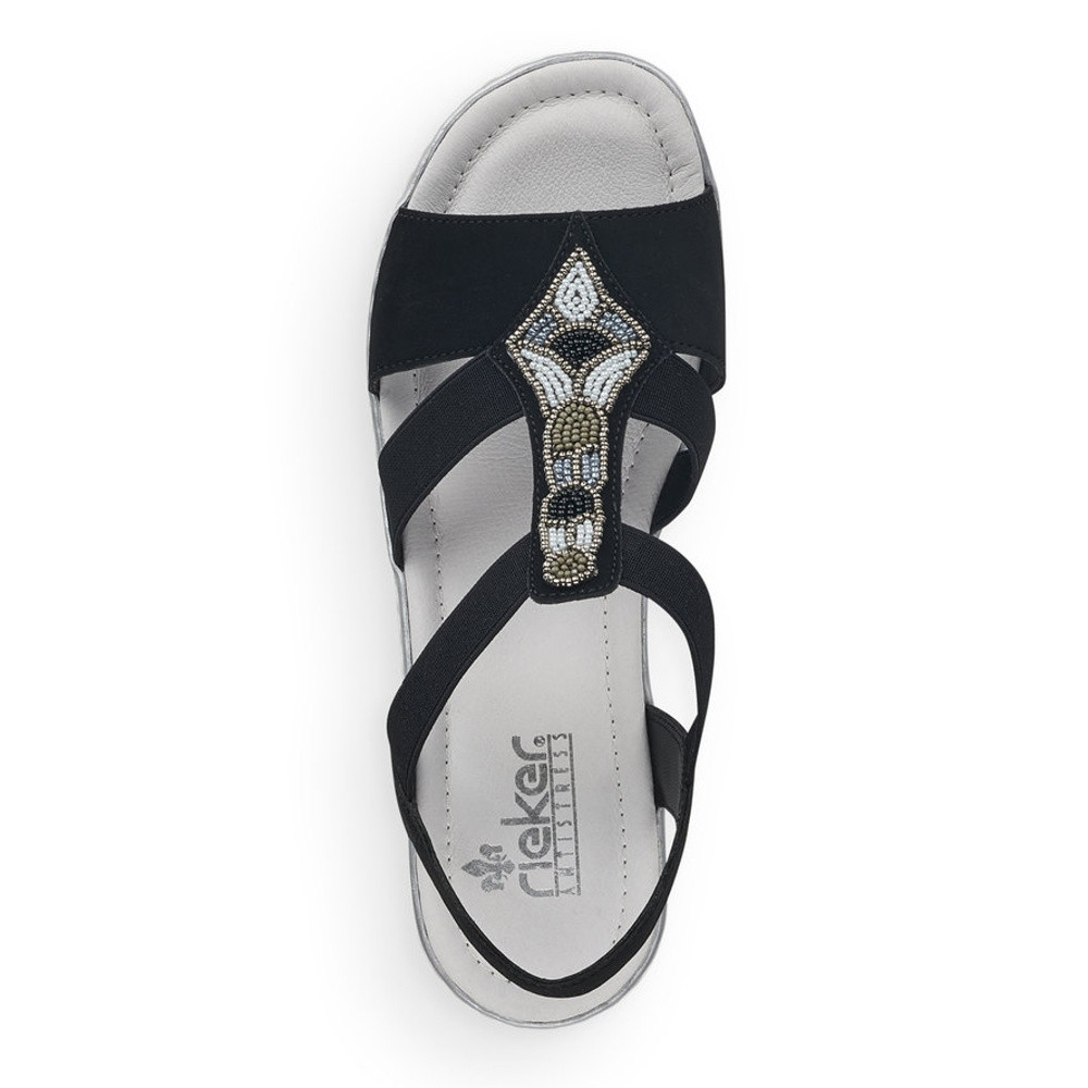 detail Dámské sandály RIEKER RIE-10200431-S1 černá