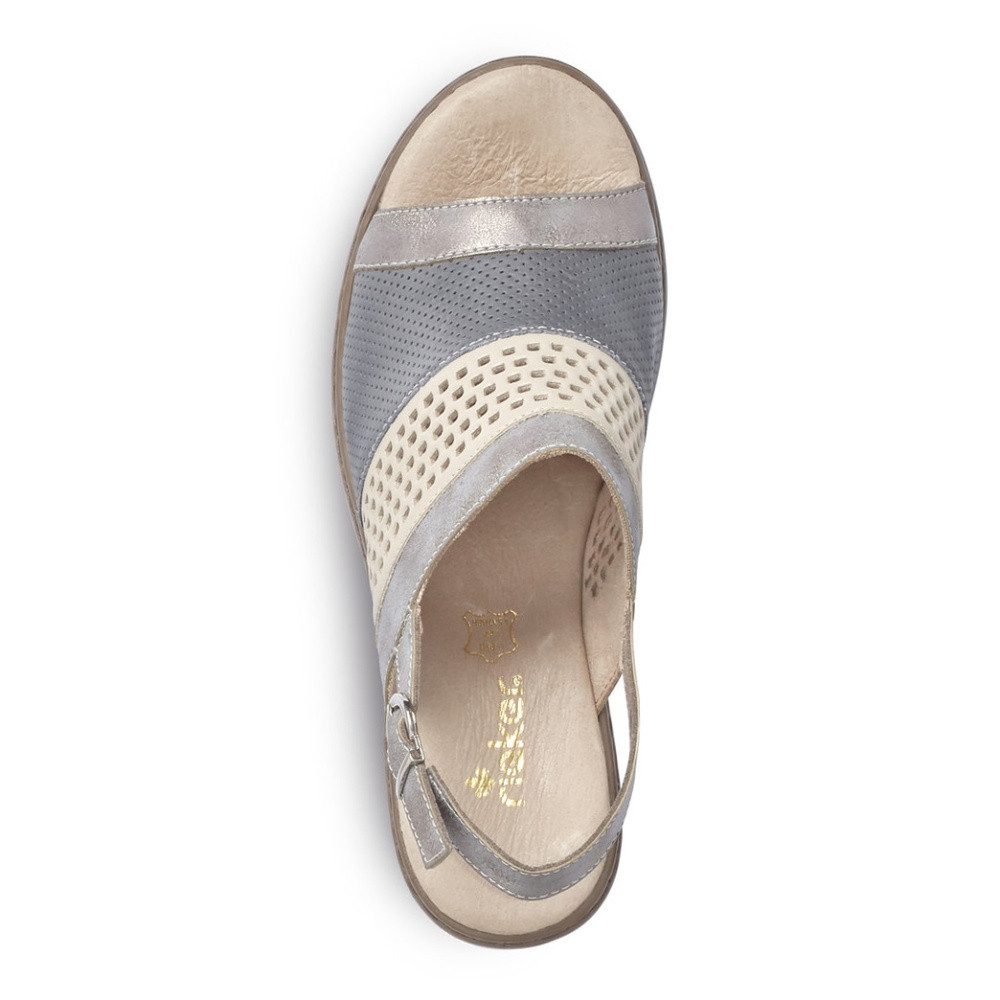 detail Dámské sandály RIEKER RIE-10200439-S1 šedá