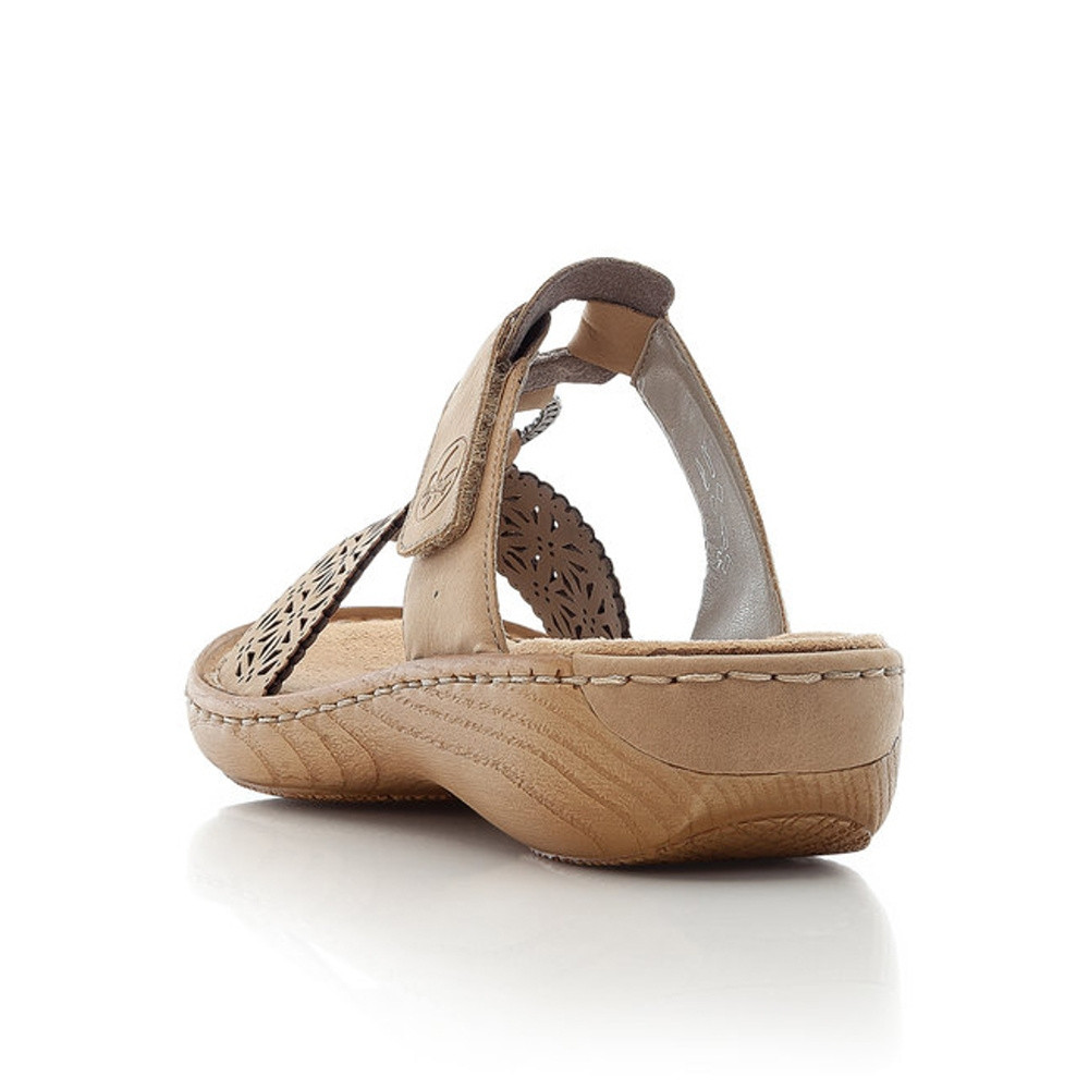 detail Dámské nazouváky RIEKER V27K5-60 béžová S1