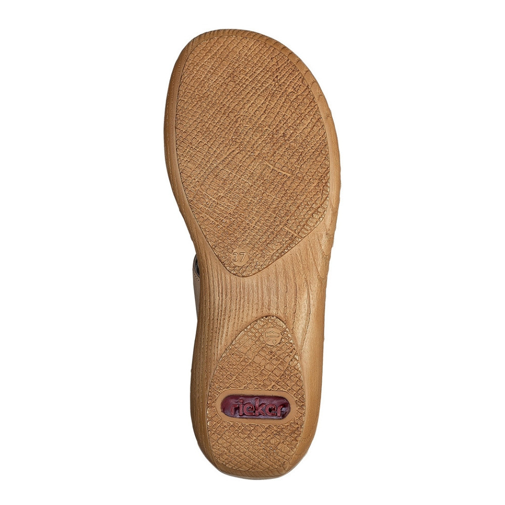 detail Dámské nazouváky RIEKER V27K5-60 béžová S1