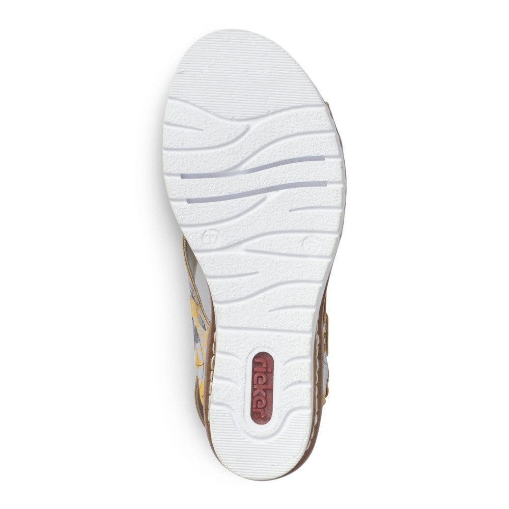 detail Dámské sandály RIEKER RIE-10200458-S1 žlutá