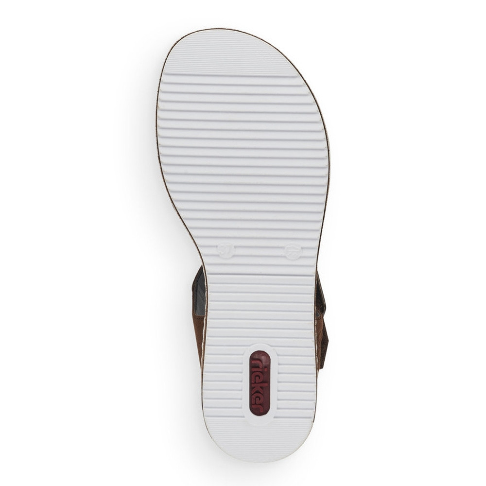 detail Dámské sandály RIEKER RIE-10200459-S1 hnědá