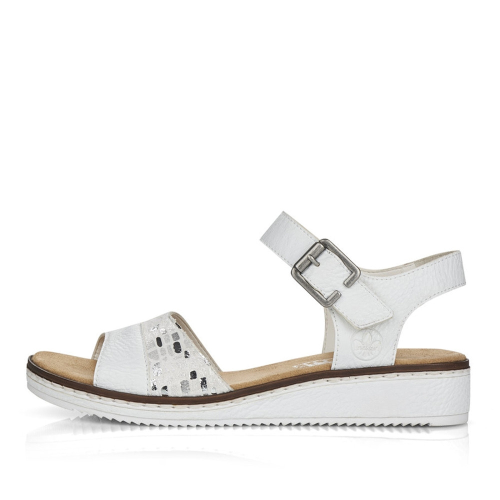 detail Dámské sandály RIEKER V3626-80 bílá S1